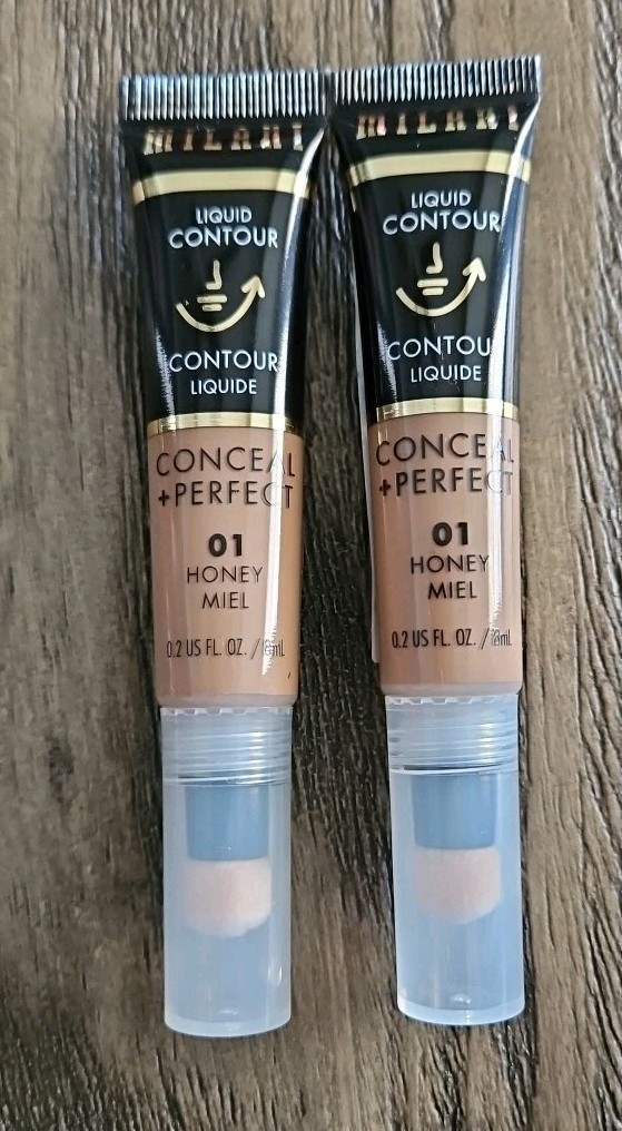 2X Milani 01 Honey Miel Liquid Cream Contour Conceal Perfect 8ml