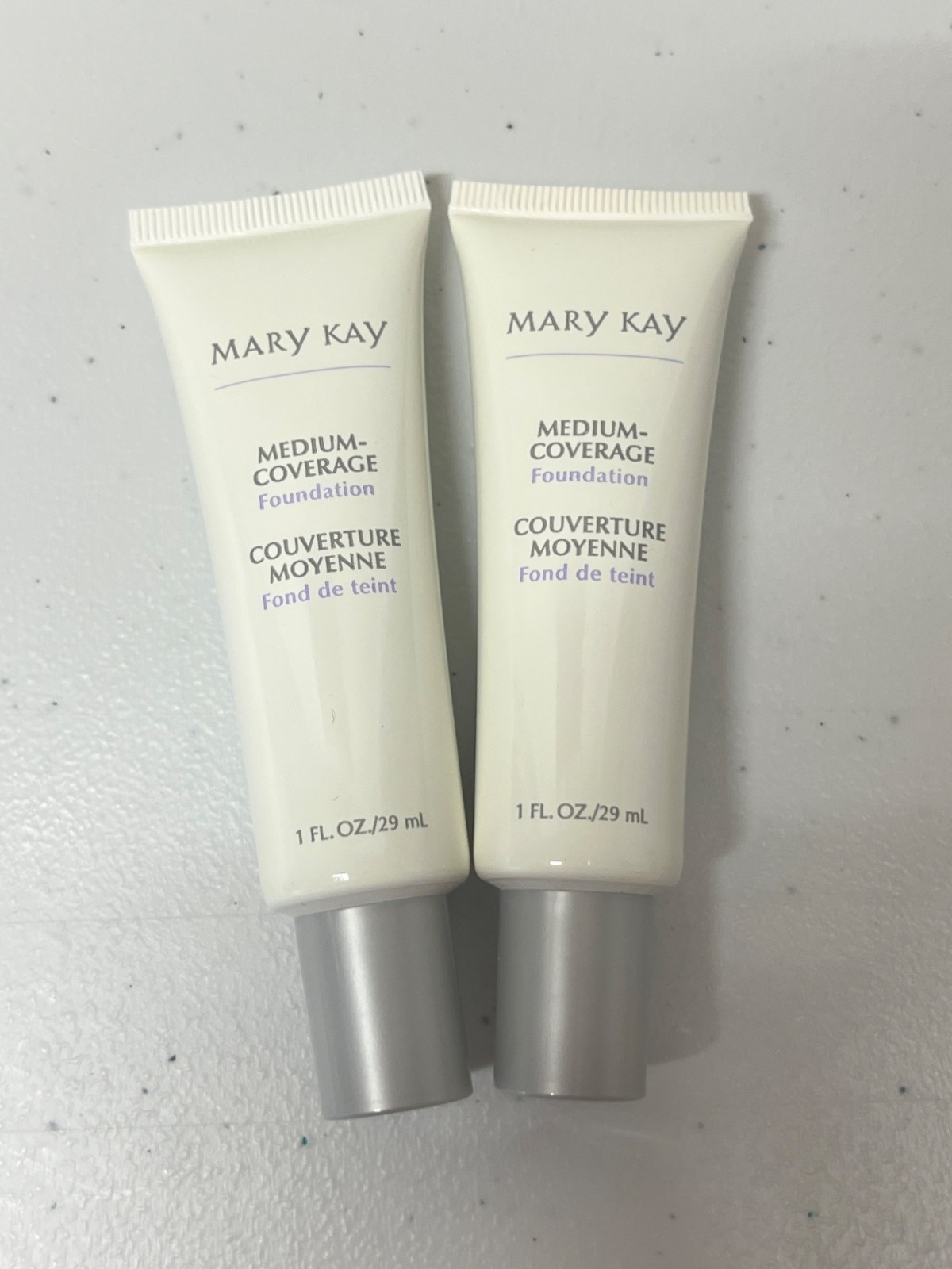 MARY KAY Medium Coverage Foundation Ivory 202 Liquid 1 fl oz 356800 Lot of 2 NEW