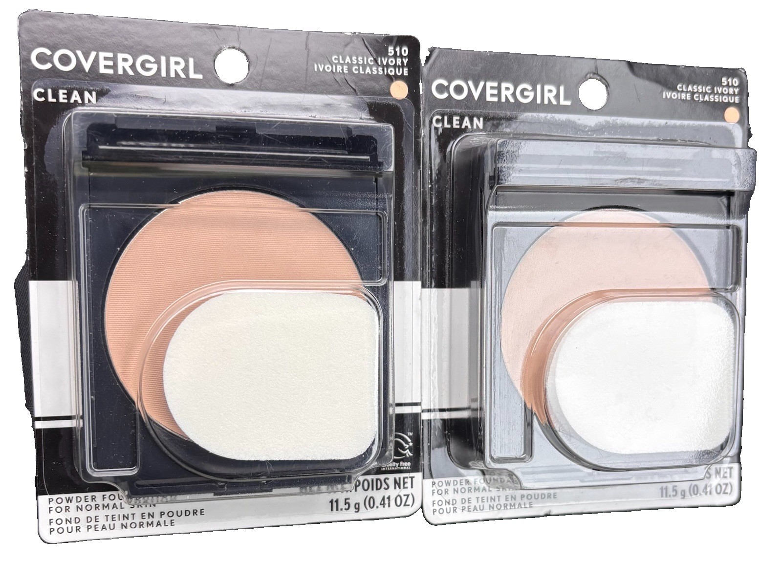 CoverGirl Clean Discontinued Powder Foundation Classic Ivory 510 Lot Of 2