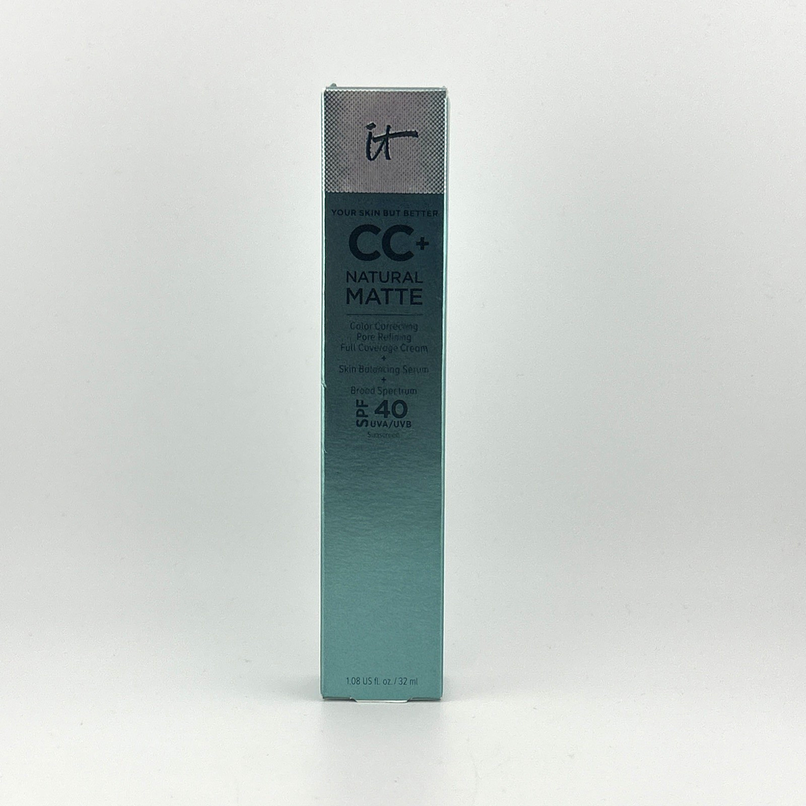 IT Cosmetics CC+ Natural Matte SPF40 (Medium Tan) 1.08oz / 32ml New EXP 12/2025