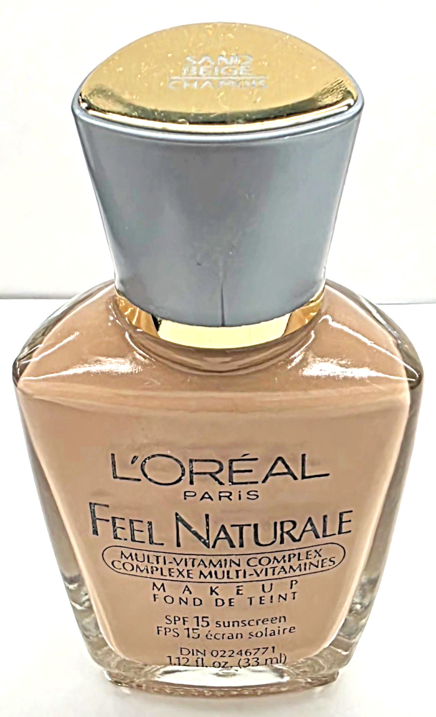 NEW L’Oréal Paris Feel Naturale MULTI-VITAMIN Makeup SPF 15 Sand Beige 1.12 oz