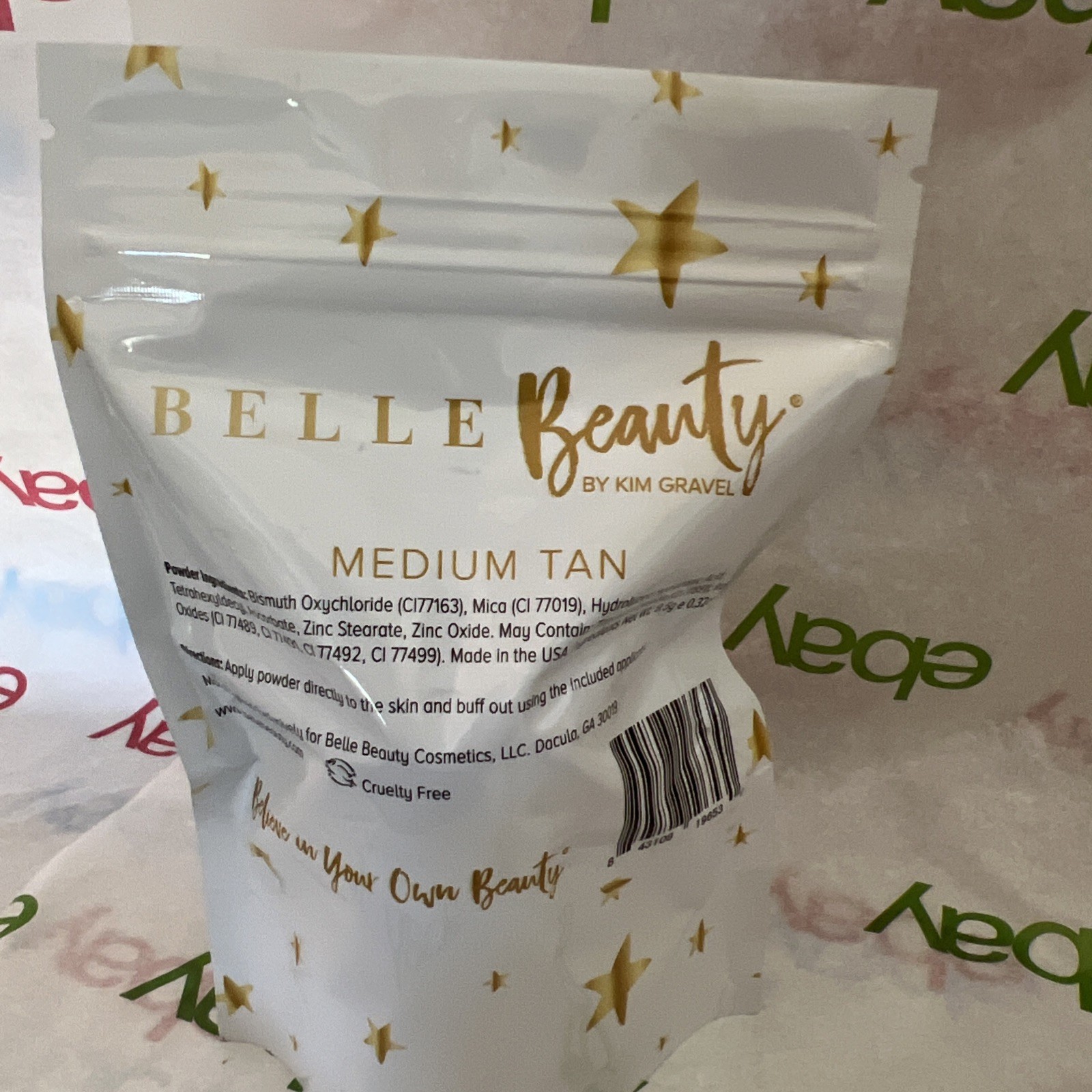 Belle Beauty Kim Gravel EASY PEASY Matte Mineral Powder Foundation – MEDIUM TAN