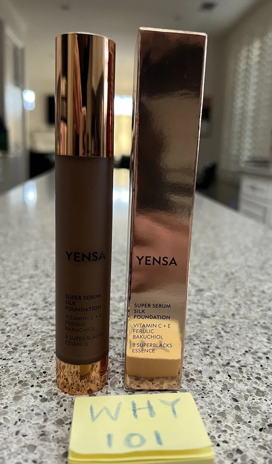 YENSA Super Serum Silk Foundation Vitamin C DEEP WARM 1oz/30mL FULL SZ RET$45