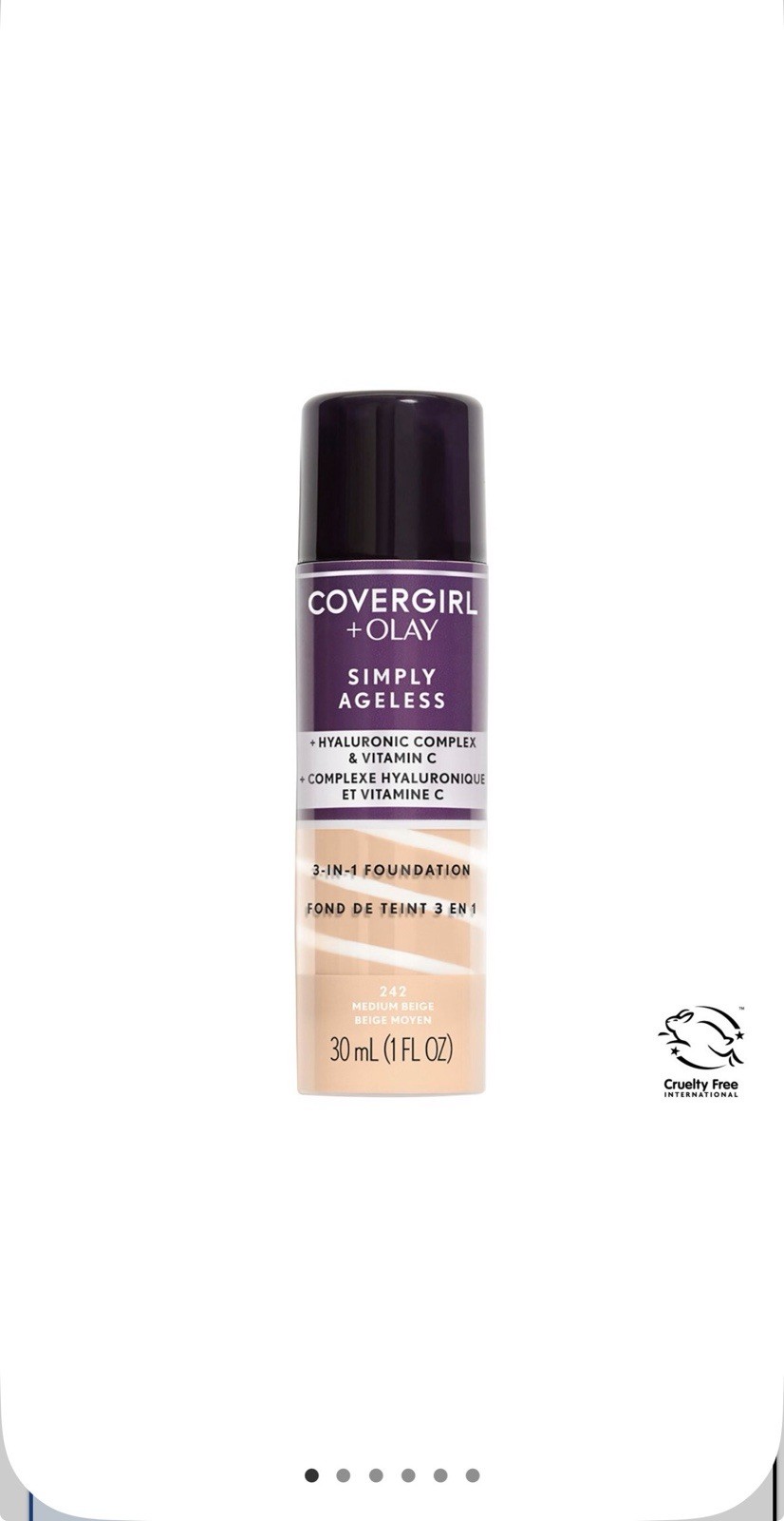 Covergirl + Olay Simply Ageless 3 in 1 Foundation #242 Medium Beige