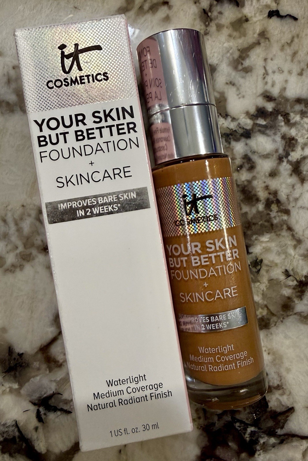 IT Cosmetics Your Skin But Better Foundation + Skincare Tan Warm 44, 1.0 oz NEW