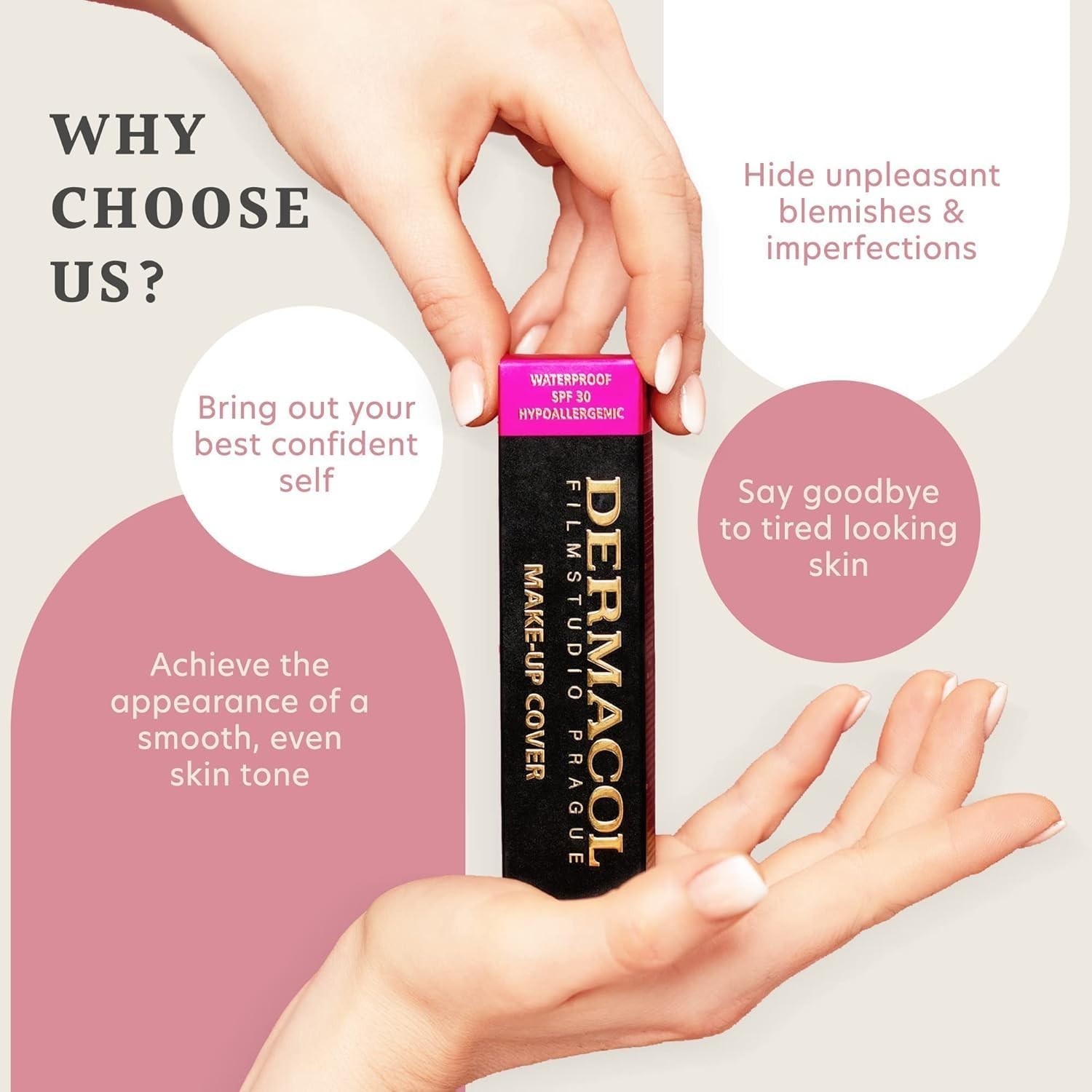 Dermacol Full Coverage Foundation SPF 30 , Liquid Matte Makeup, 30g, Shade 222