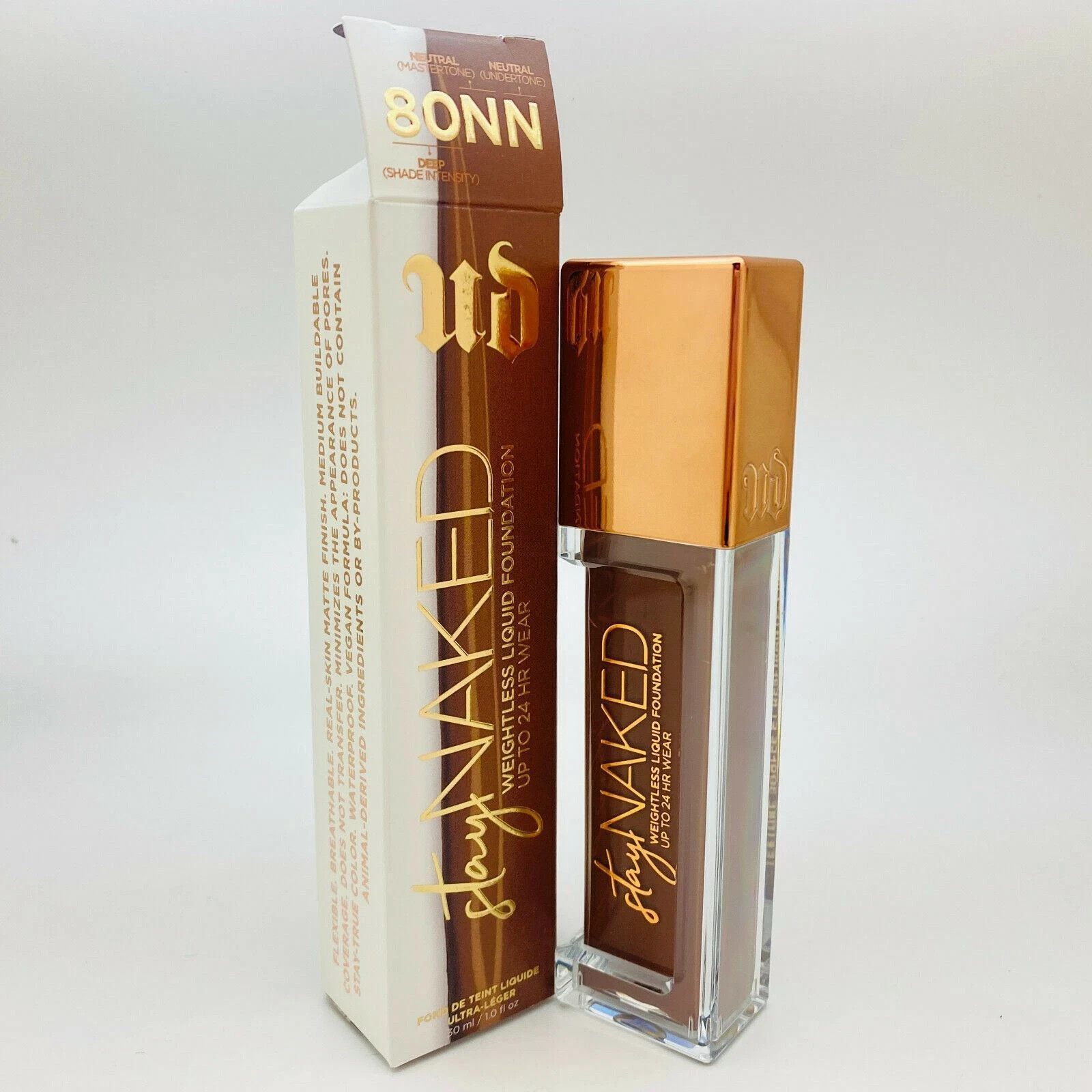 Urban Decay Stay Naked Weightless Liquid Foundation #80NN ~ 1oz – NIB