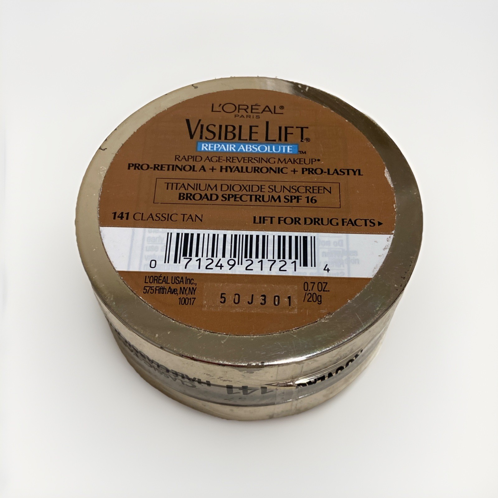 L’oreal Visible Lift Age-Reversing Makeup #141-Classic Tan. 0.7 oz. READ