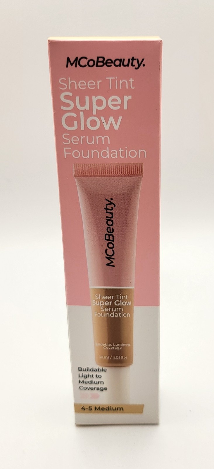 MCoBeauty Super Glow Sheer TINT Serum Foundation 4-5 MEDIUM