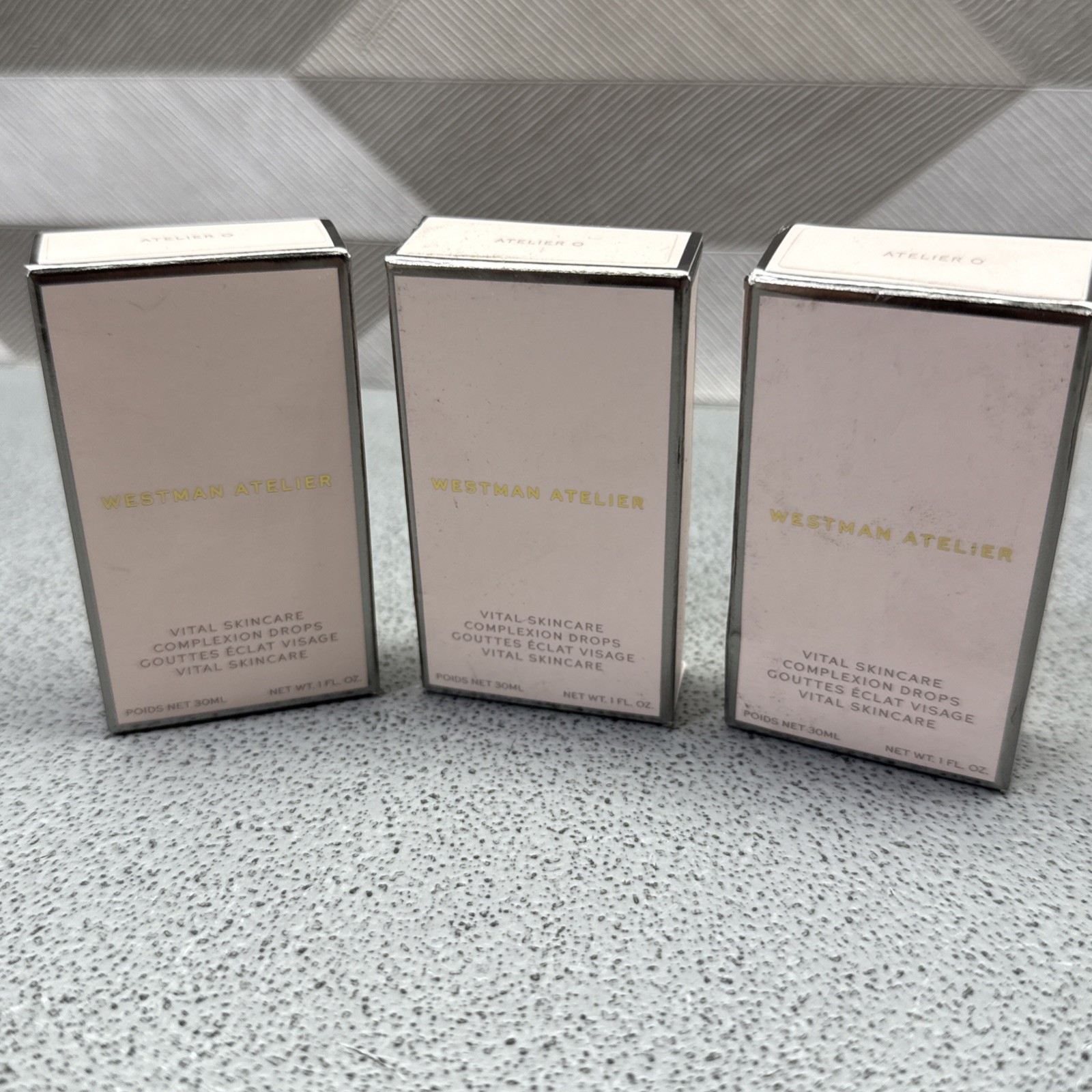 LOT OF 3 Westman Atelier Vital Skincare ATELIER 0 Complexion Drops 30ml