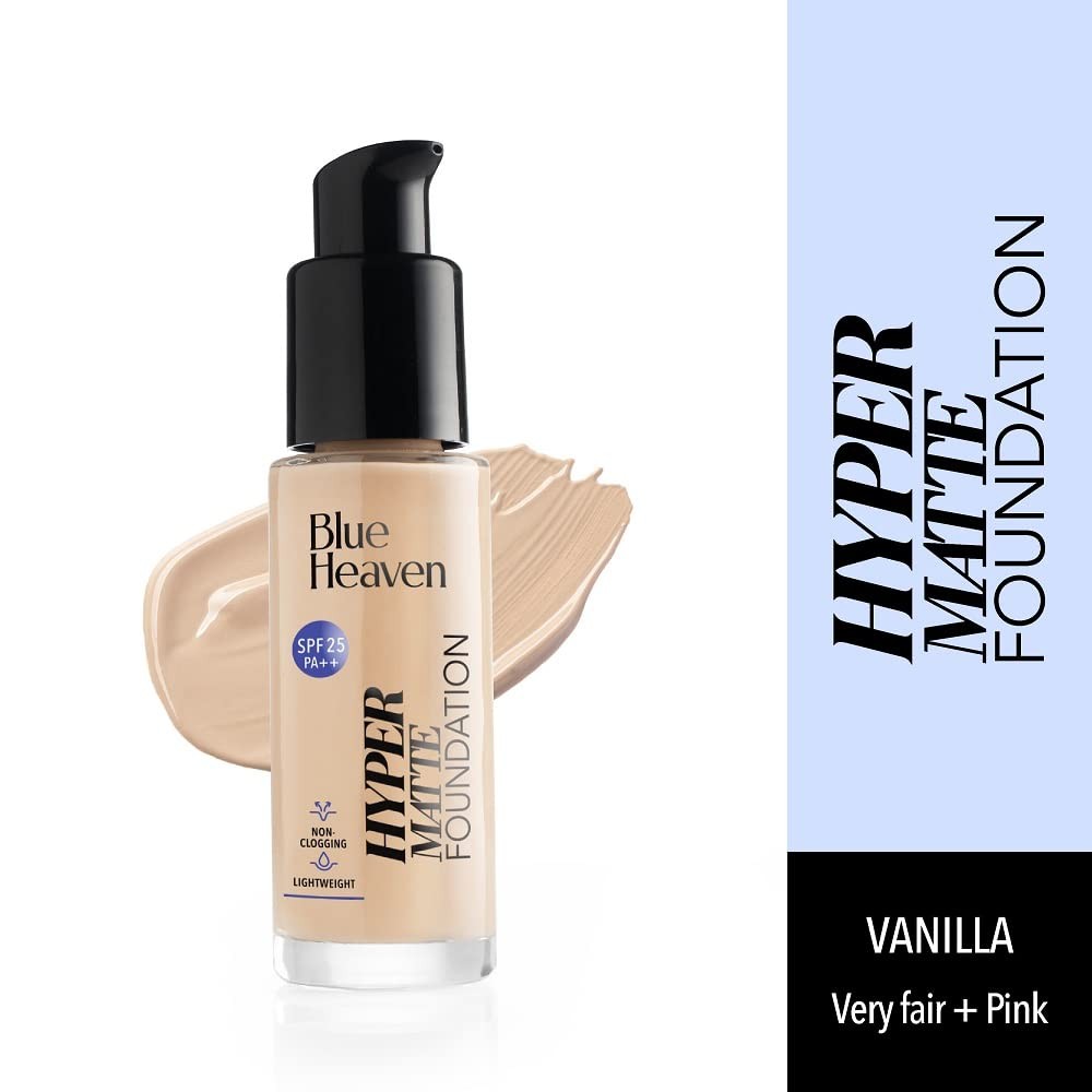 Blue Heaven Hyper Matte Foundation Vanilla Very Fair Pink, 30ml