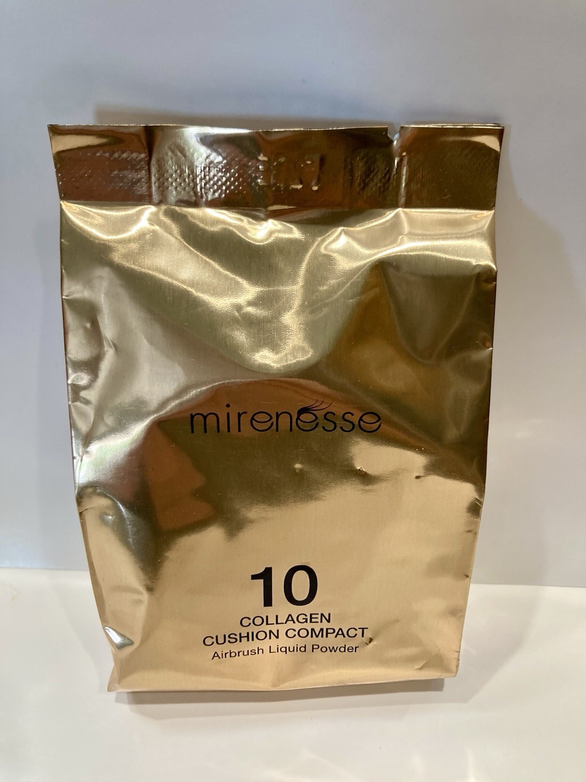 NEW MIRENESSE 10 COLLAGEN CUSHION COMPACT AIRBRUSH FOUNDATION #13 VANILLA