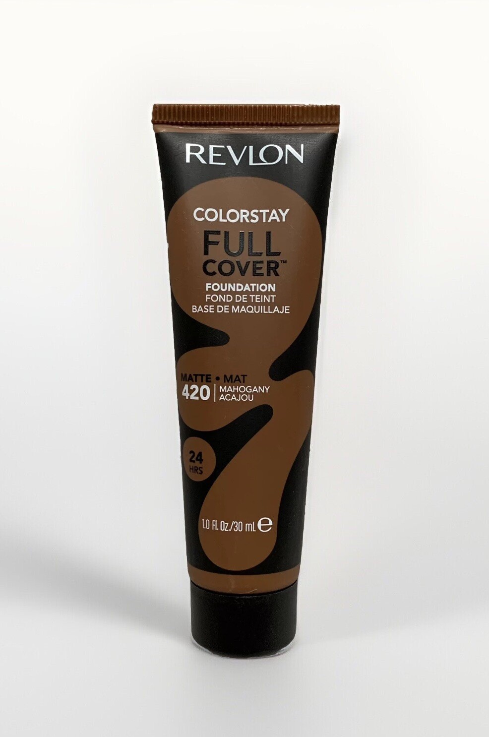 NEW Revlon 420 MAHOGANY Full Cover Matte Foundation 1.0 fl oz