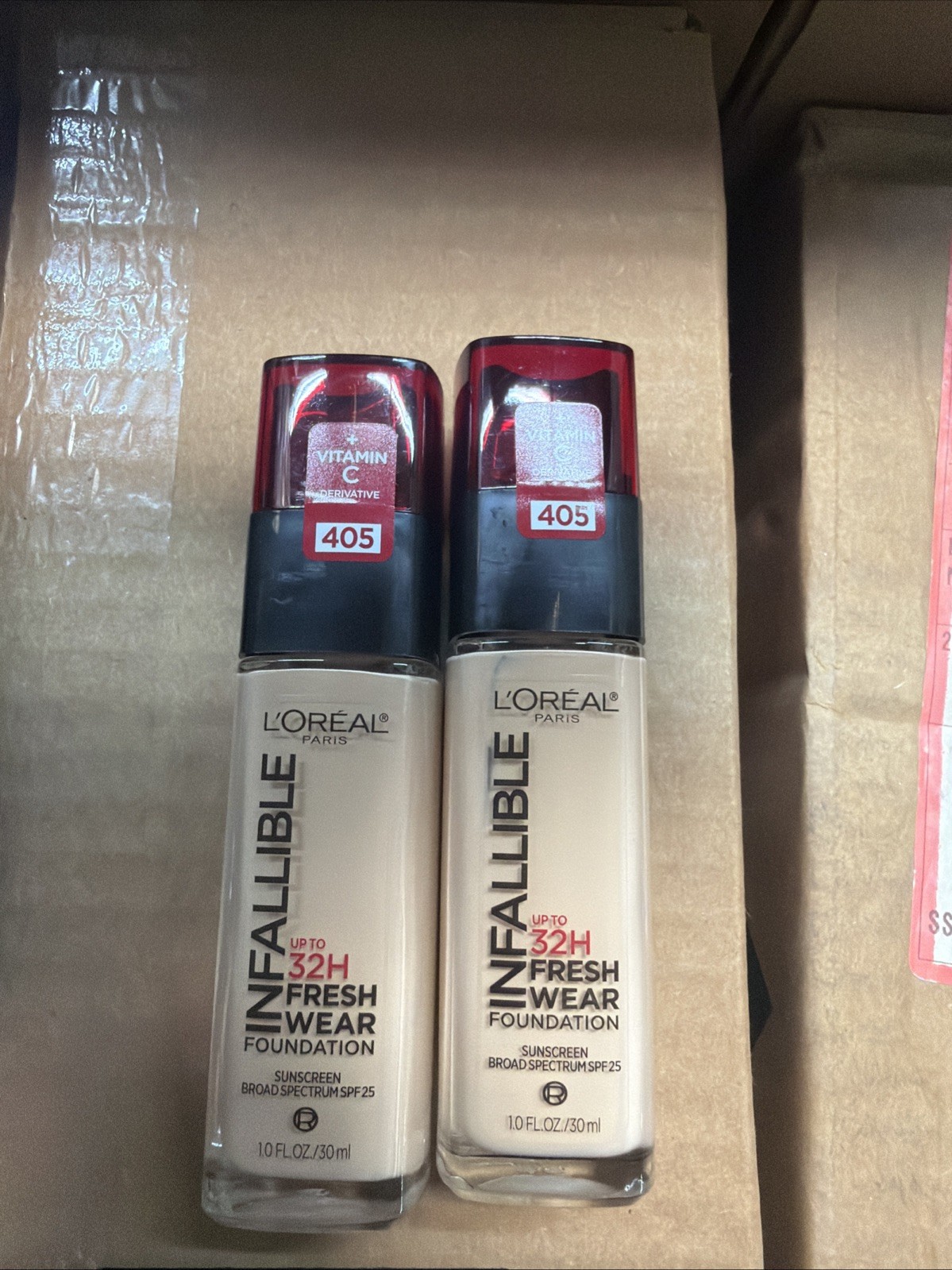 (2-Pack) L’OREAL – Infallible Fresh Wear Foundation – 405 Porcelain