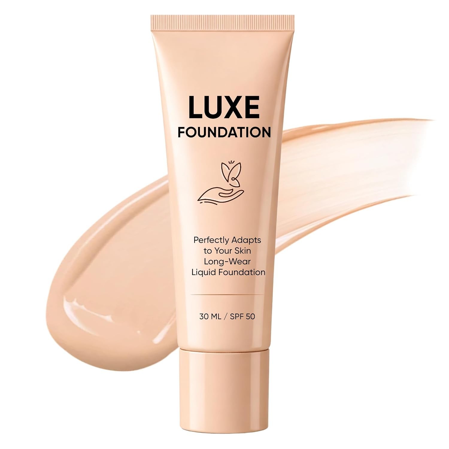 Color Changing Foundation, Hyaluronic Acid & Vitamin E, Creates Flawless Skin