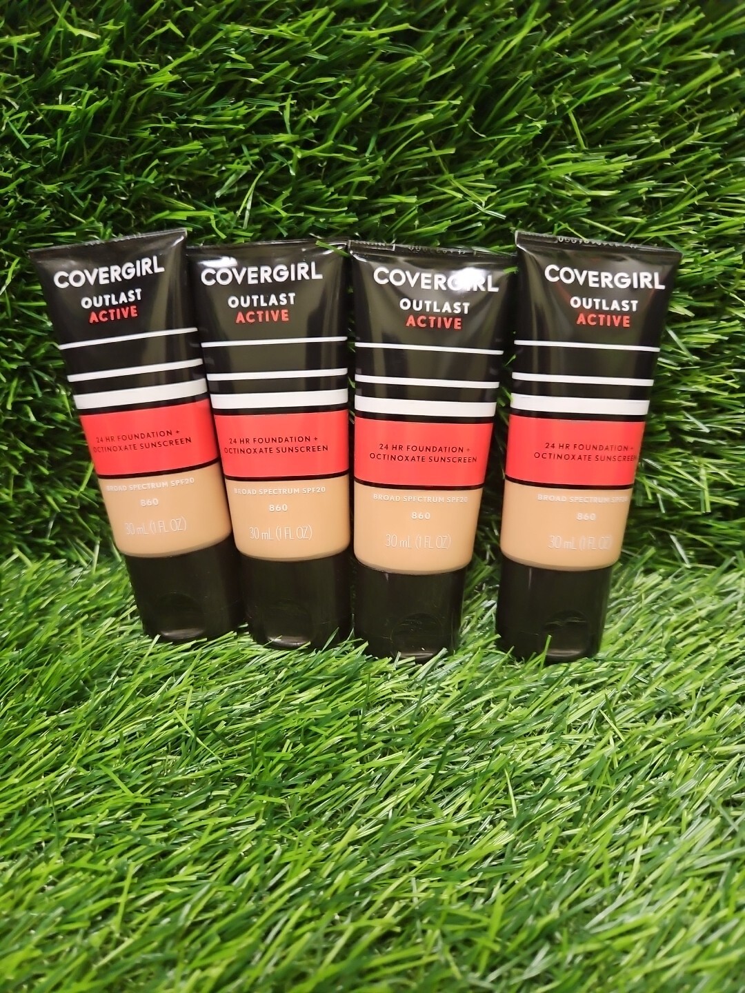 Covergirl Outlast Active 24 Hour Foundation + SPF 20 860 Classic Tan 1 Oz Lot4