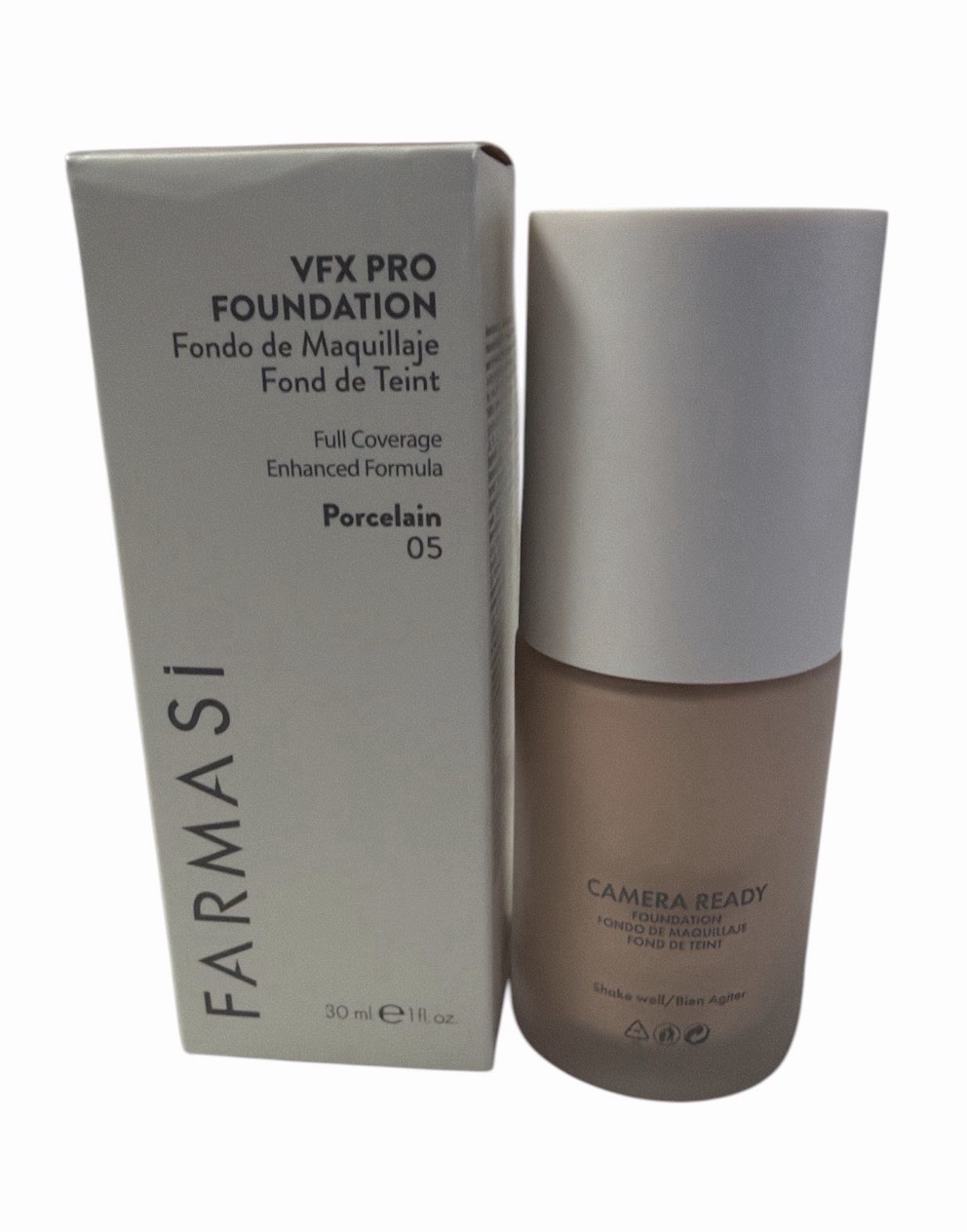FARMASI VFX PRO CAMERA READY FOUNDATION. PORCELAIN #05. 1oz.FREE SHIPPING