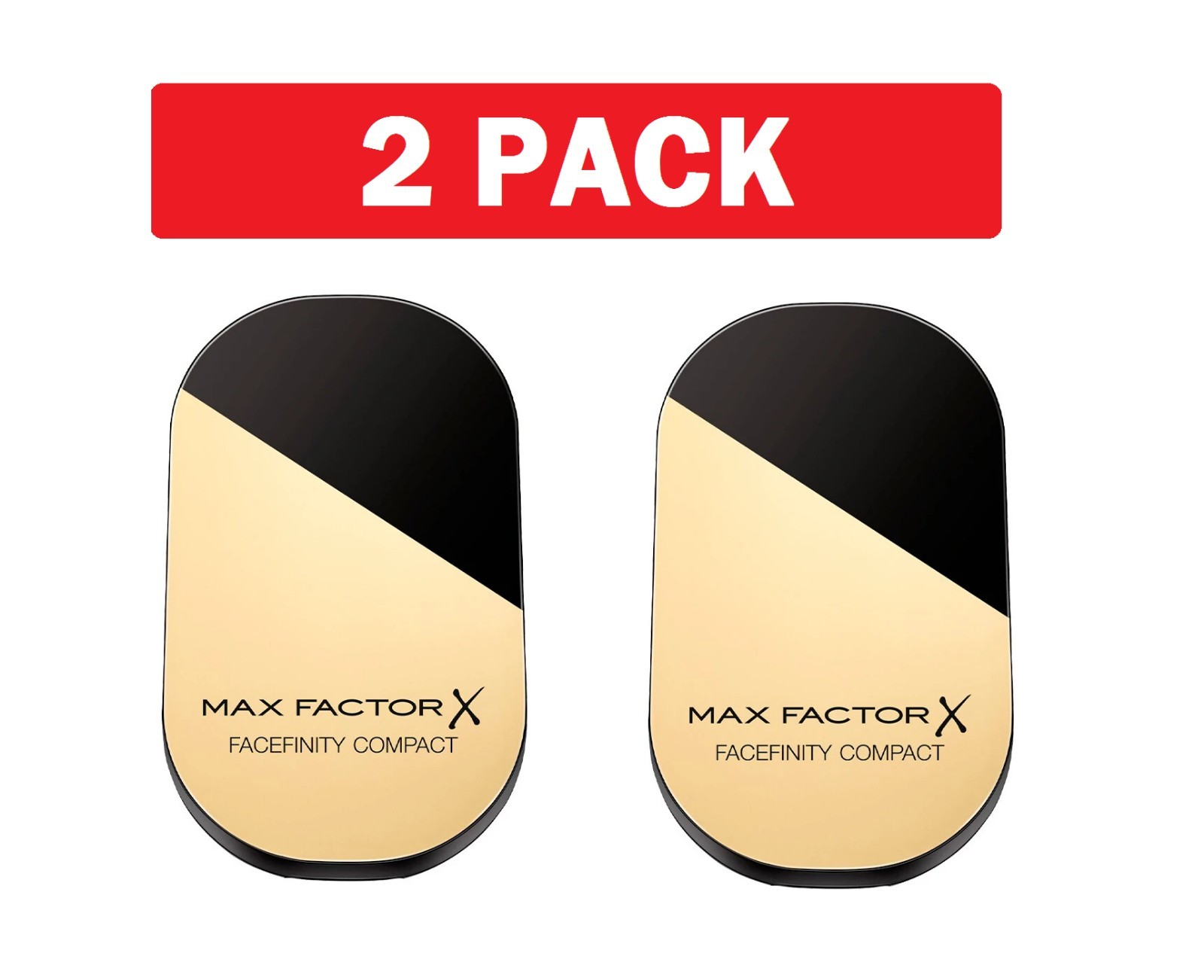 2 Pack Max Factor Facefinity Compact Foundation SPF 20 – Please Choose Shade