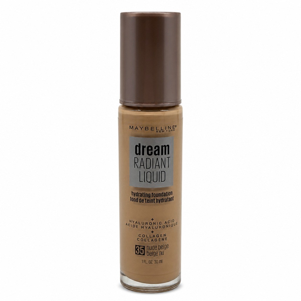 Maybelline Dream Radiant Liquid Foundation Medium Coverage Nude Beige 35