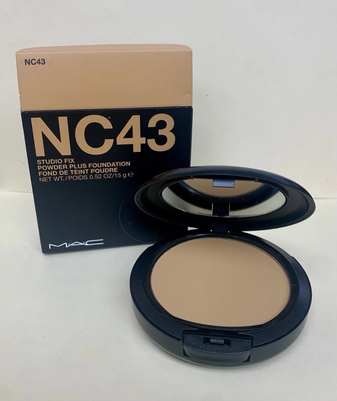 MAC Studio Fix Powder Plus Foundation Shade NC43 15g /.52oz New In Box