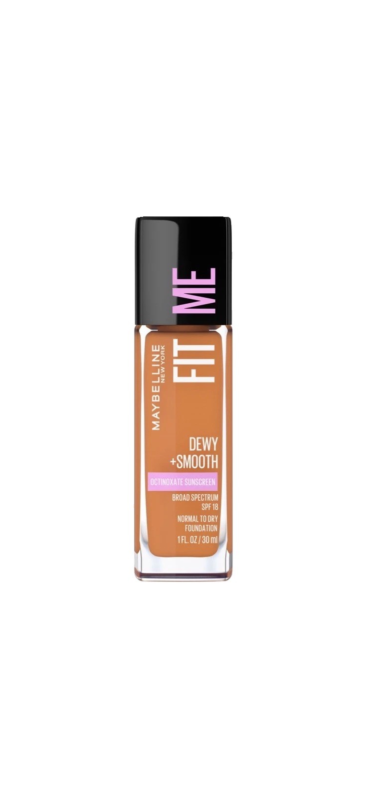 Maybelline Fit Me Dewy and Smooth Liquid Foundation, 355 Coconut, 1 fl oz 