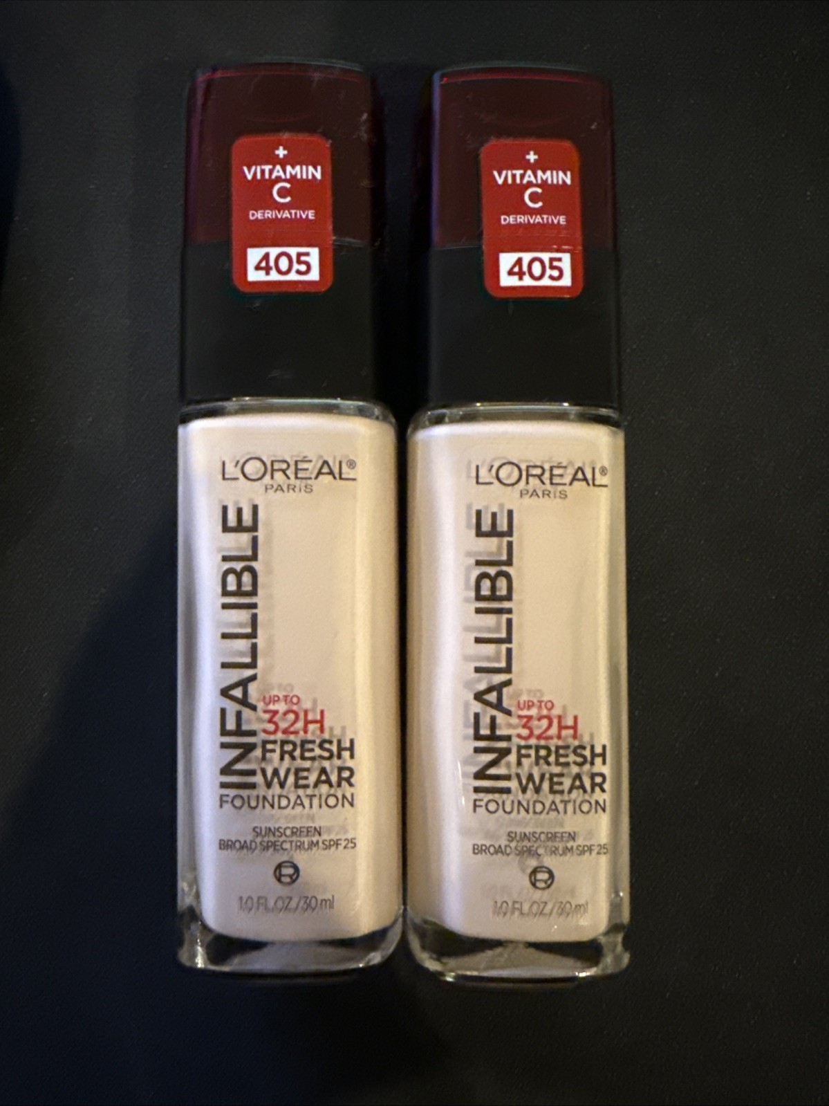 (2-Pack) L’OREAL – Infallible Fresh Wear Foundation – 405 Porcelain