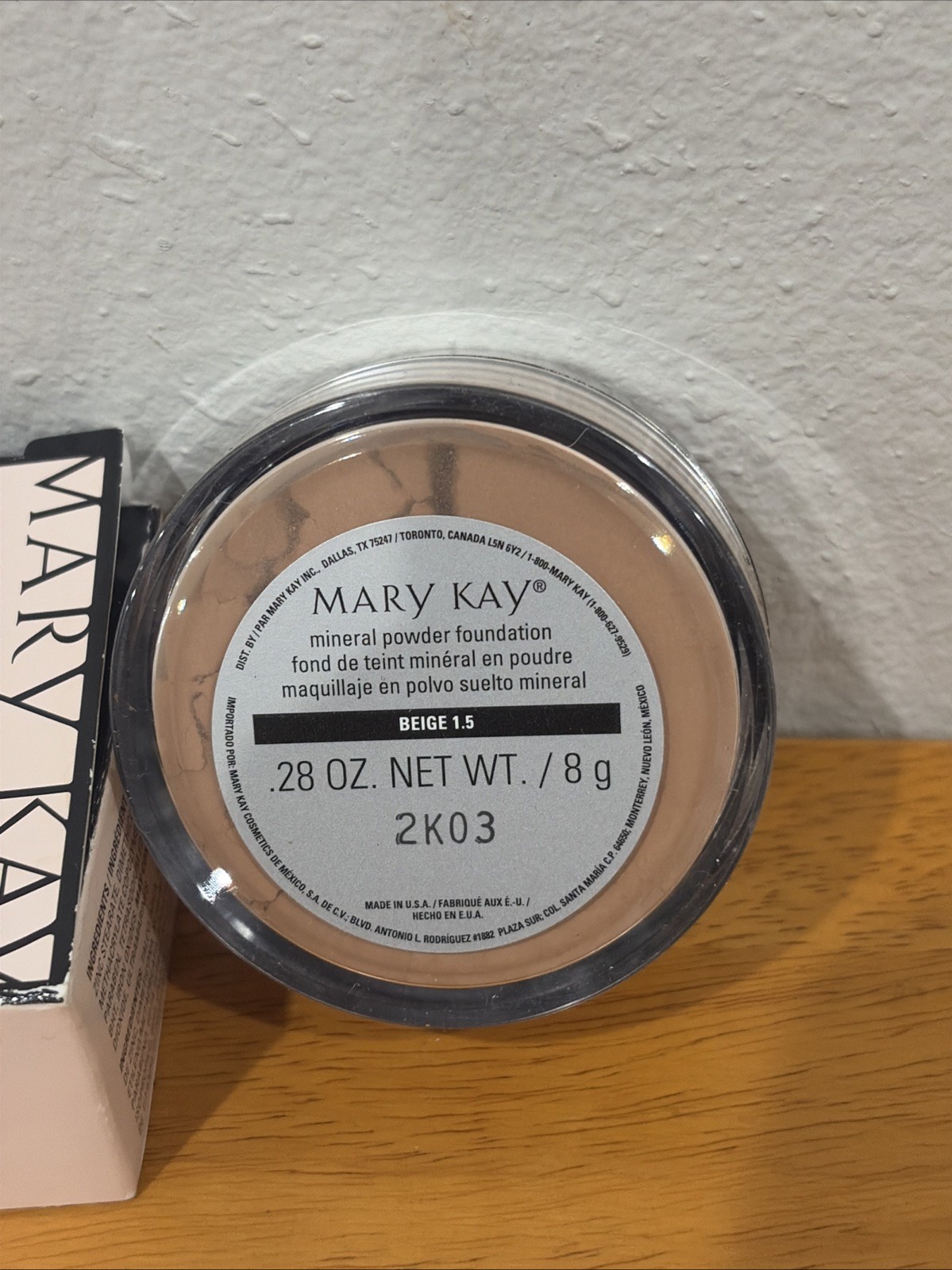 Mary Kay Mineral Powder Foundation .28 Oz /8g – Beige 1.5 – #040988 – NOS NIB