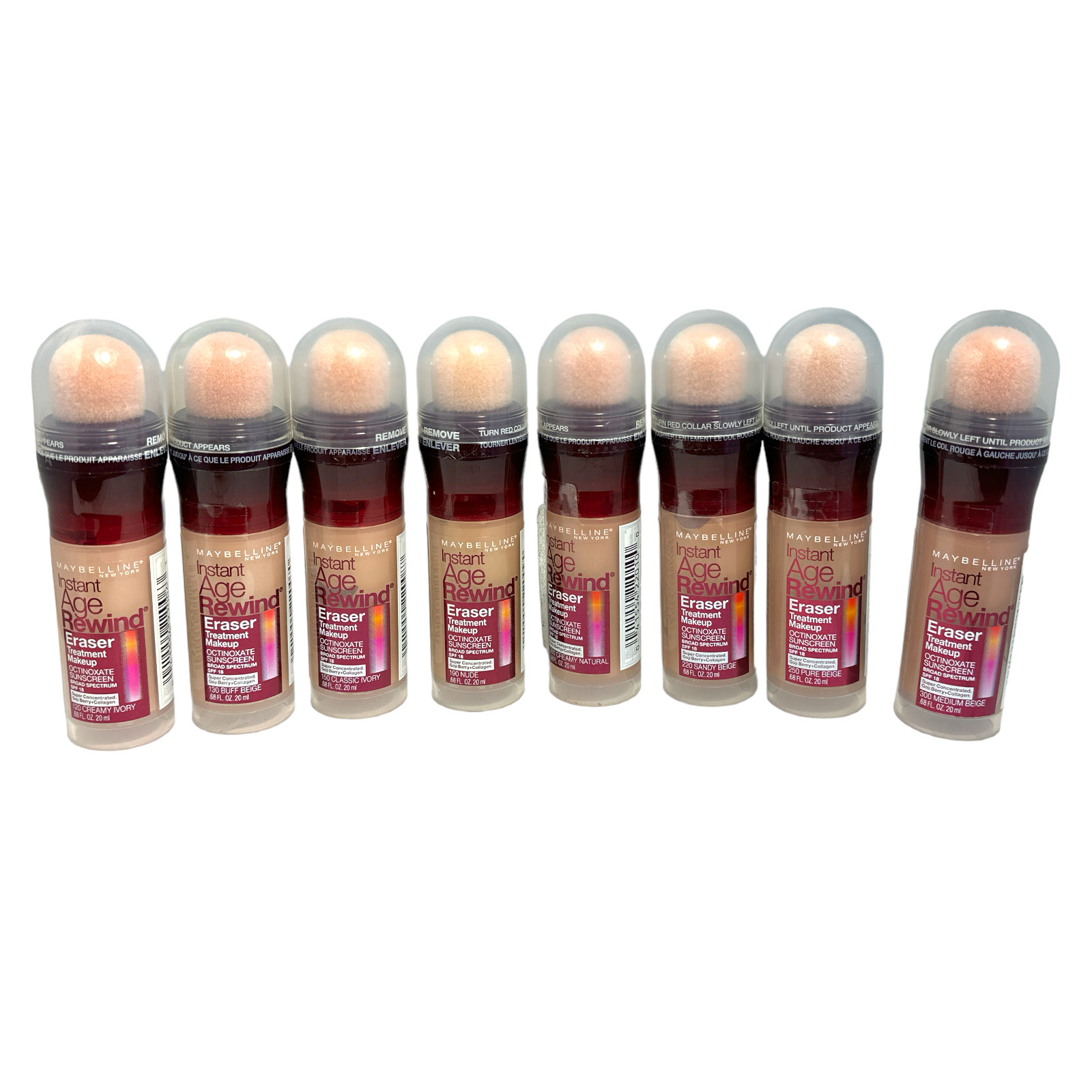 Maybelline Instant Age Rewind Eraser Treatment Makeup .68oz./20ml New; You Pick!
