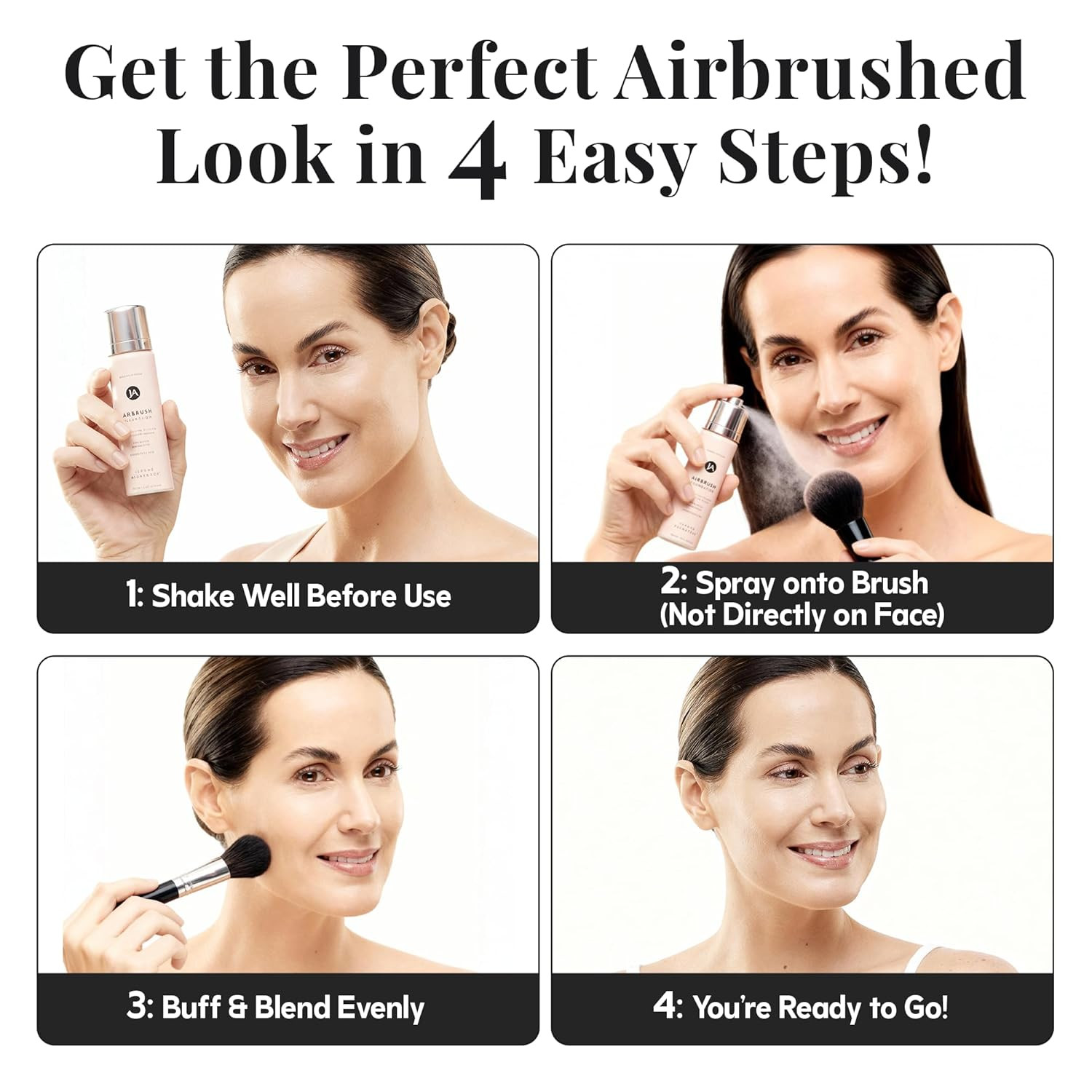 Jerome Alexander Magicminerals Airbrush Foundation – 2 Piece Set with Airbrush F