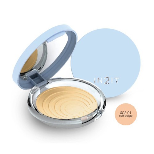 In2it UV Shine Control Pressed Powder foundation sun protection smooth silky 9g