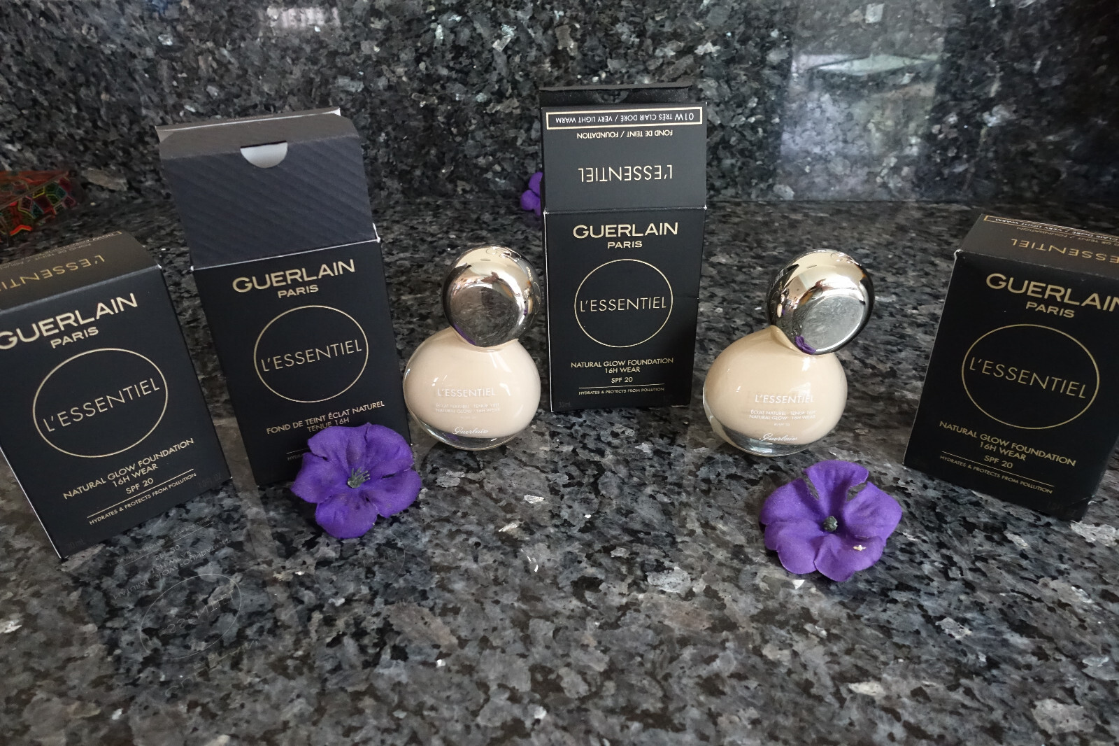 Guerlain L’esentiel natural glow foudation 16H wear new in box select yours