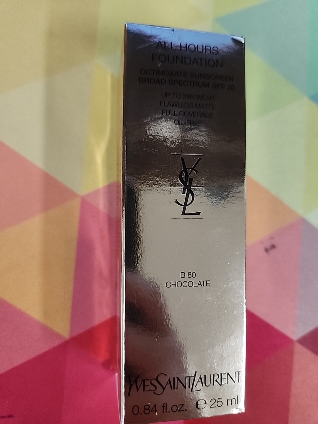 Yves Saint Laurent All Hours SFP 20 Foundation B 80 Chocol 0.84 fl oz D11