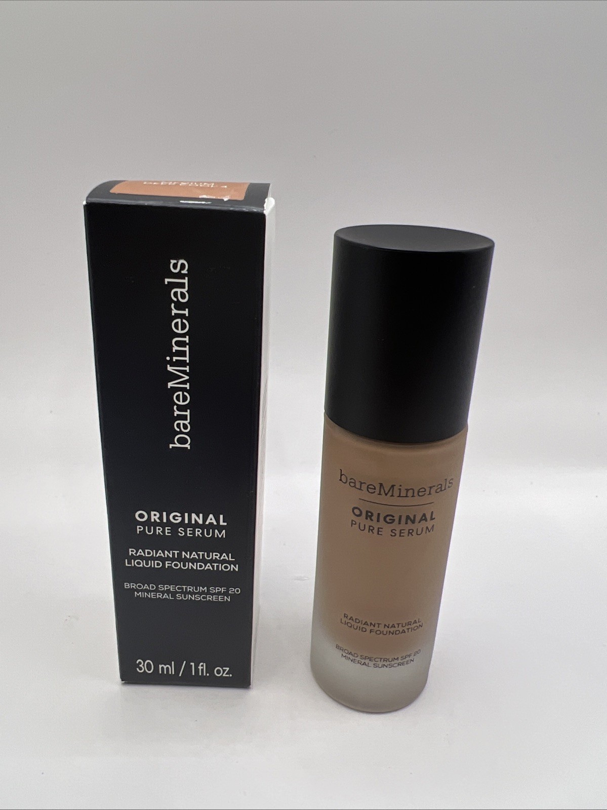 bareMinerals Pure Serum Radiant Mineral Liquid Foundation- Medium Deep Cool 4