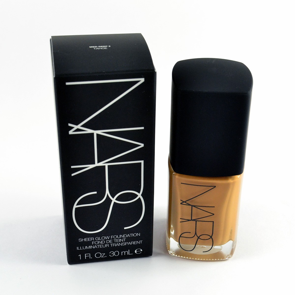 Nars Sheer Glow Foundation TAHOE Med-Deep 2 – Full Size 1 Oz. / 30mL – IN BOX