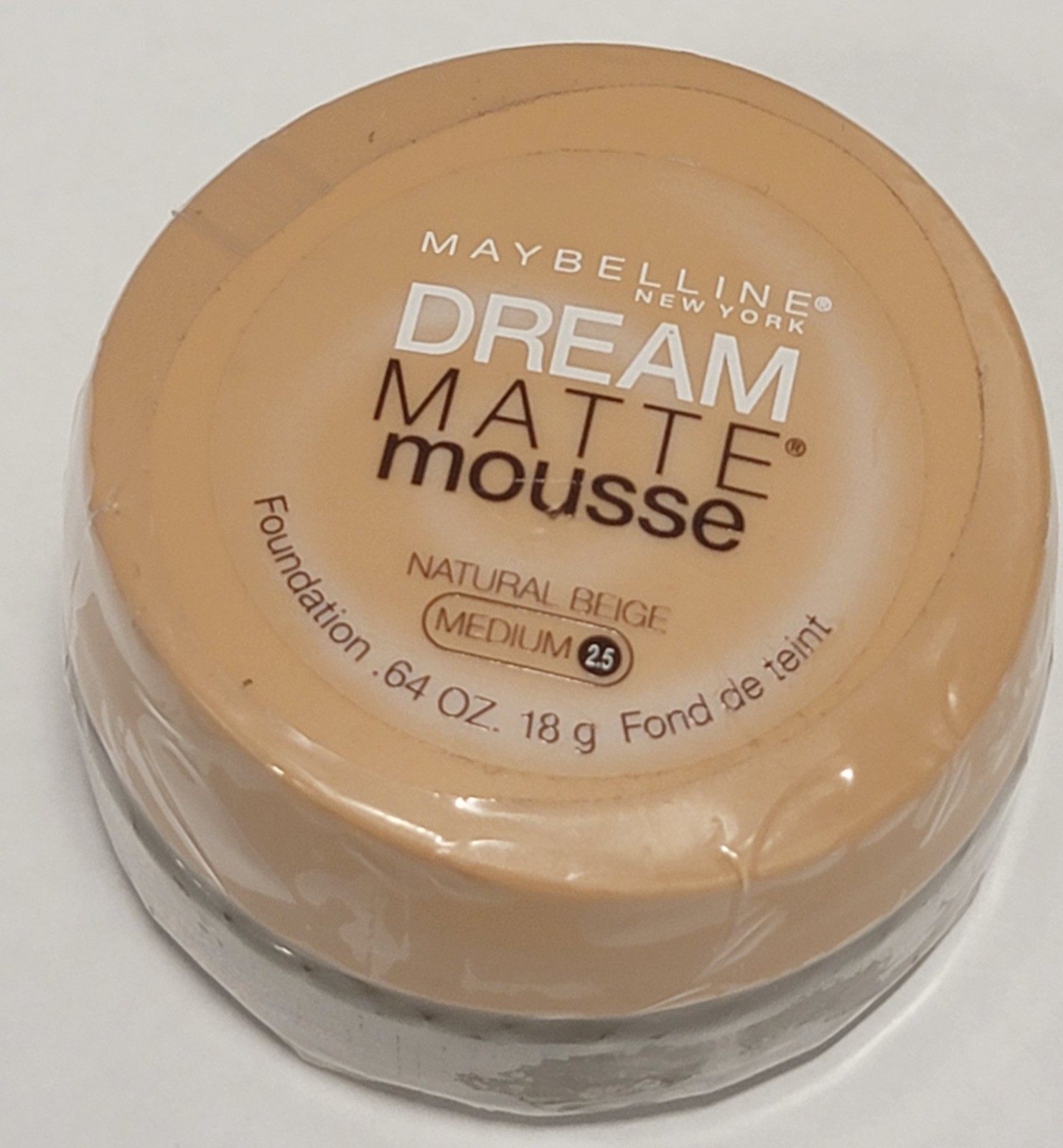 Maybelline Dream Matte Mousse NATURAL BEIGE MEDIUM 2.5 Foundation