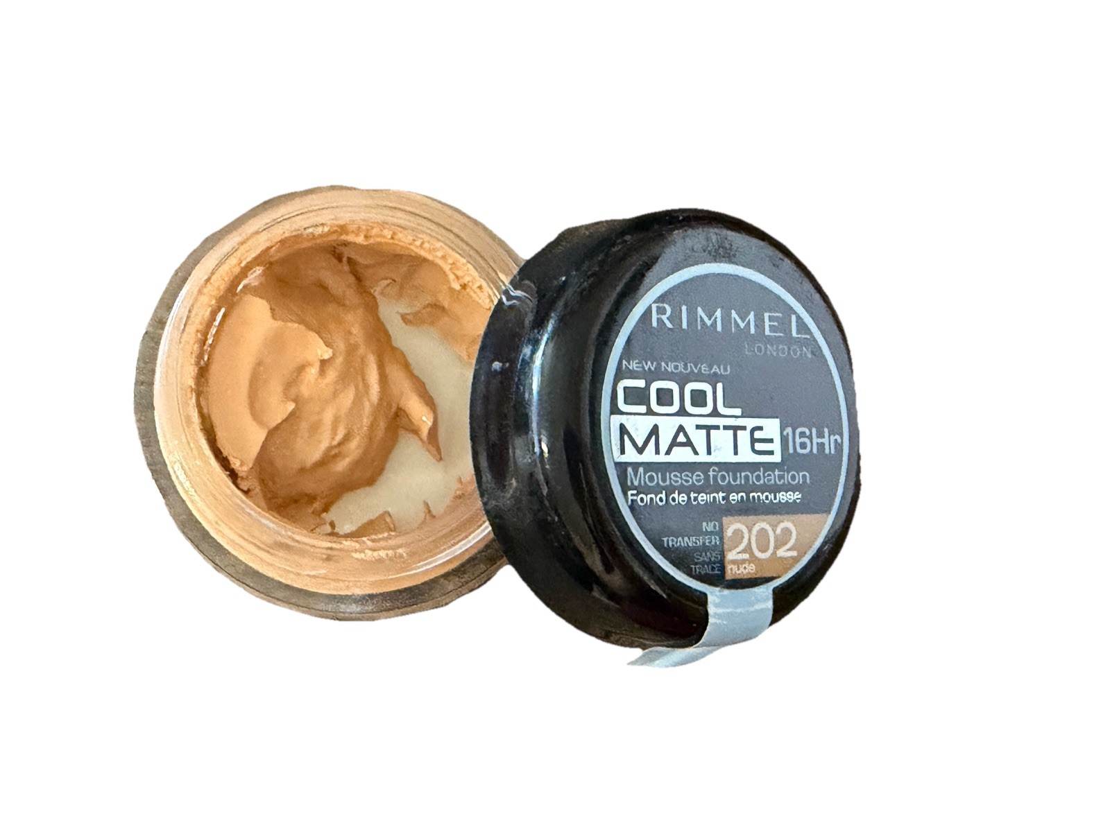 Rimmel London Cool Matte 16 HR Mousse Foundation 202 Nude – Not Sealed