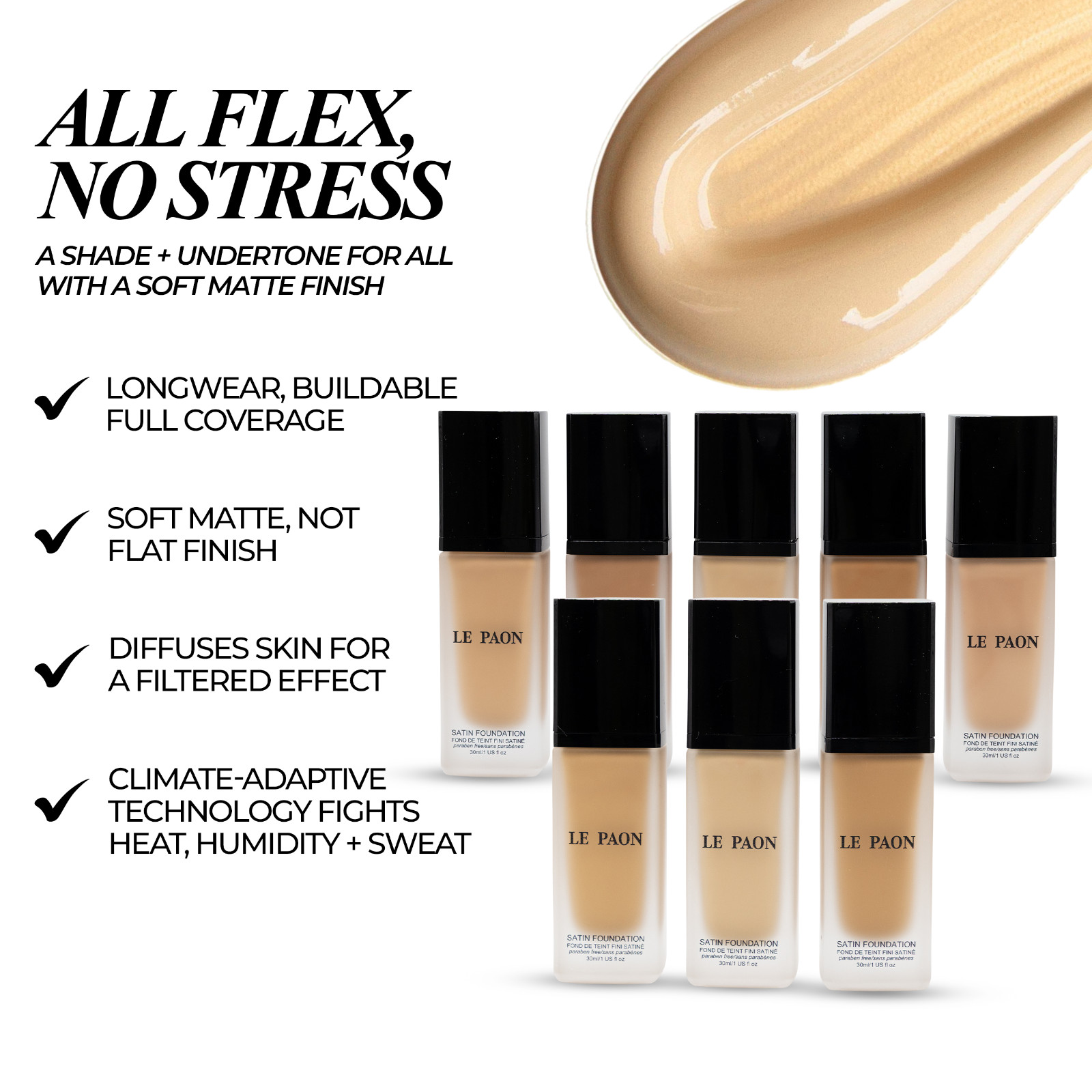Hydrating SoftGlow Foundation – Full Coverage Liquid Foundation (Warm Sand)