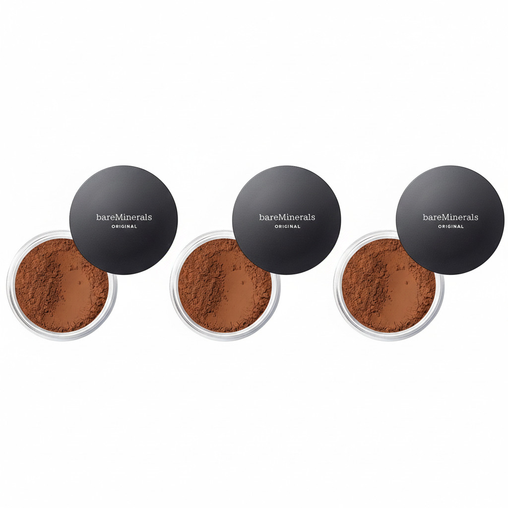 bareMinerals Original Loose Powder Foundation SPF 15 27 Warm Deep Pack of 3
