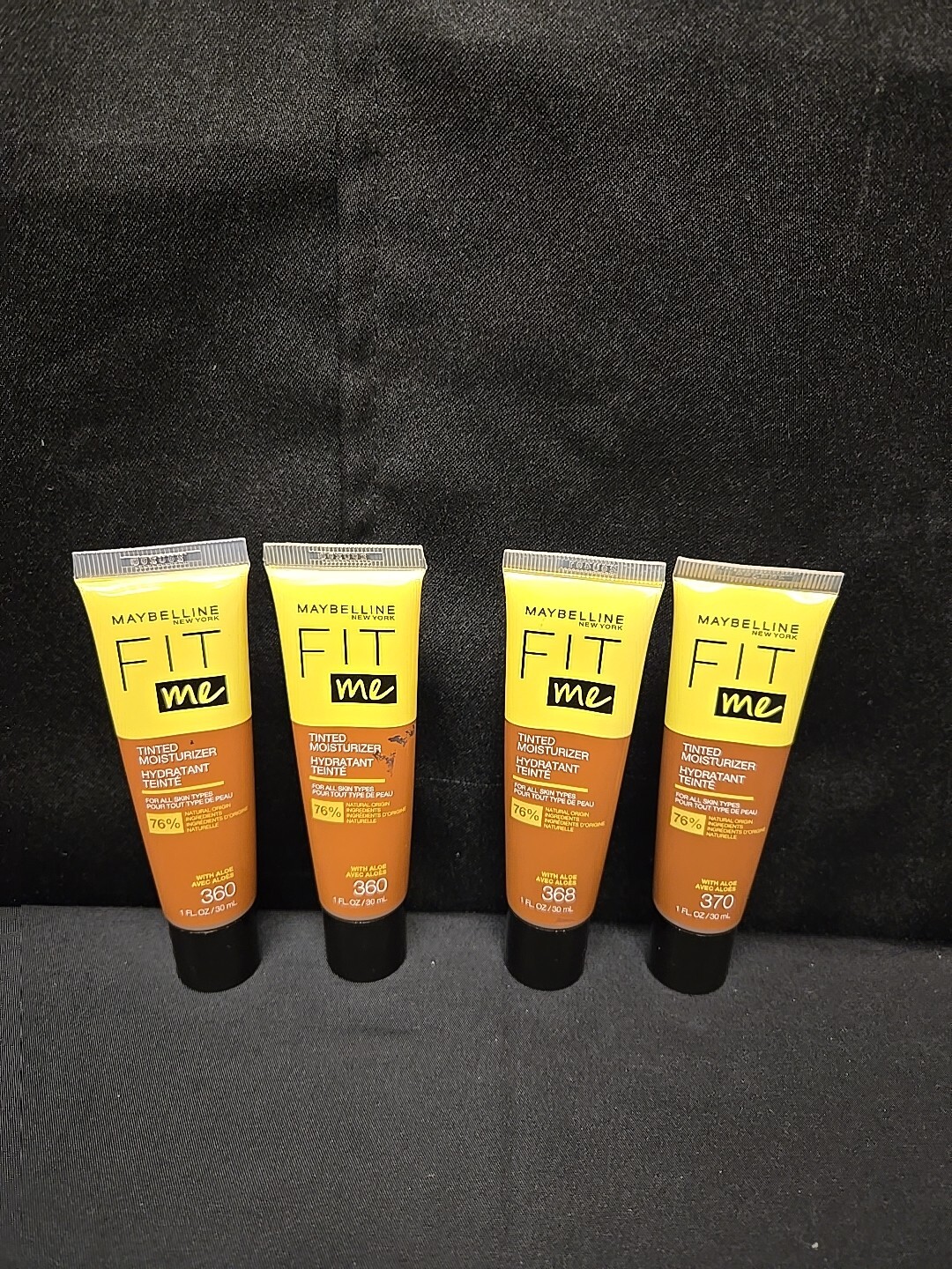 Mixed 4pc Lot Maybelline Fit Me Tinted Moisturizer With Aloe 360 368 & 370
