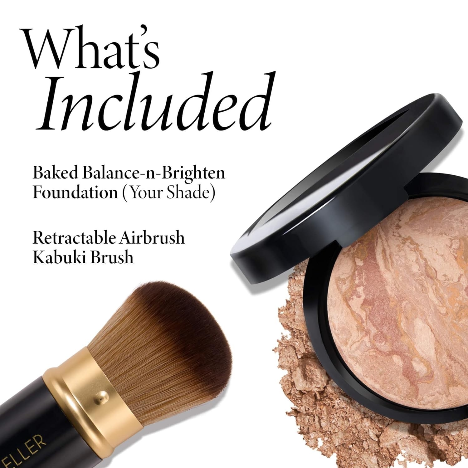 Flawless Hydrating Foundation + Kabuki Brush – For Mature & Sensitive Skin