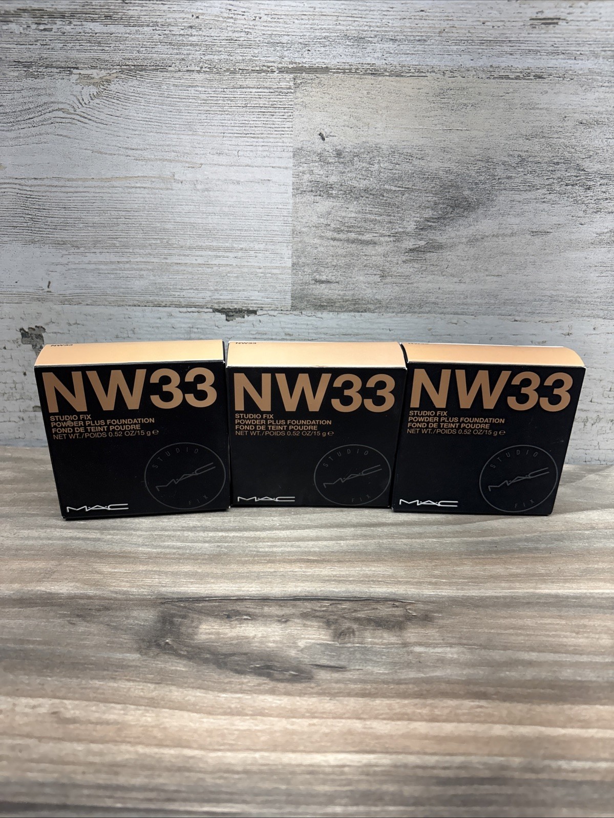 3-MAC Studio Fix NW33 Studio Fix Powder Plus Foundation 0.52 oz NIB