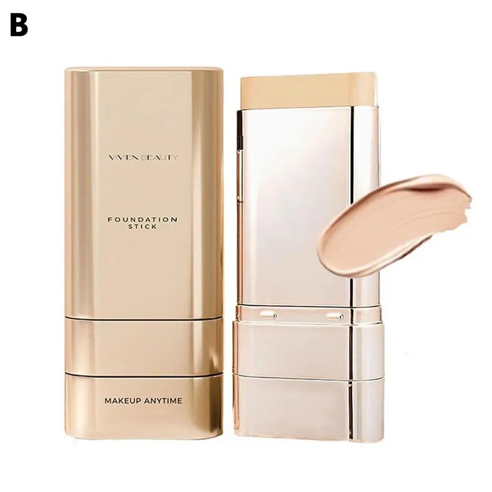 1pc Luminous Dual-Ended Concealer Foundation Stick 3-in-1 Korean Makeup Tool