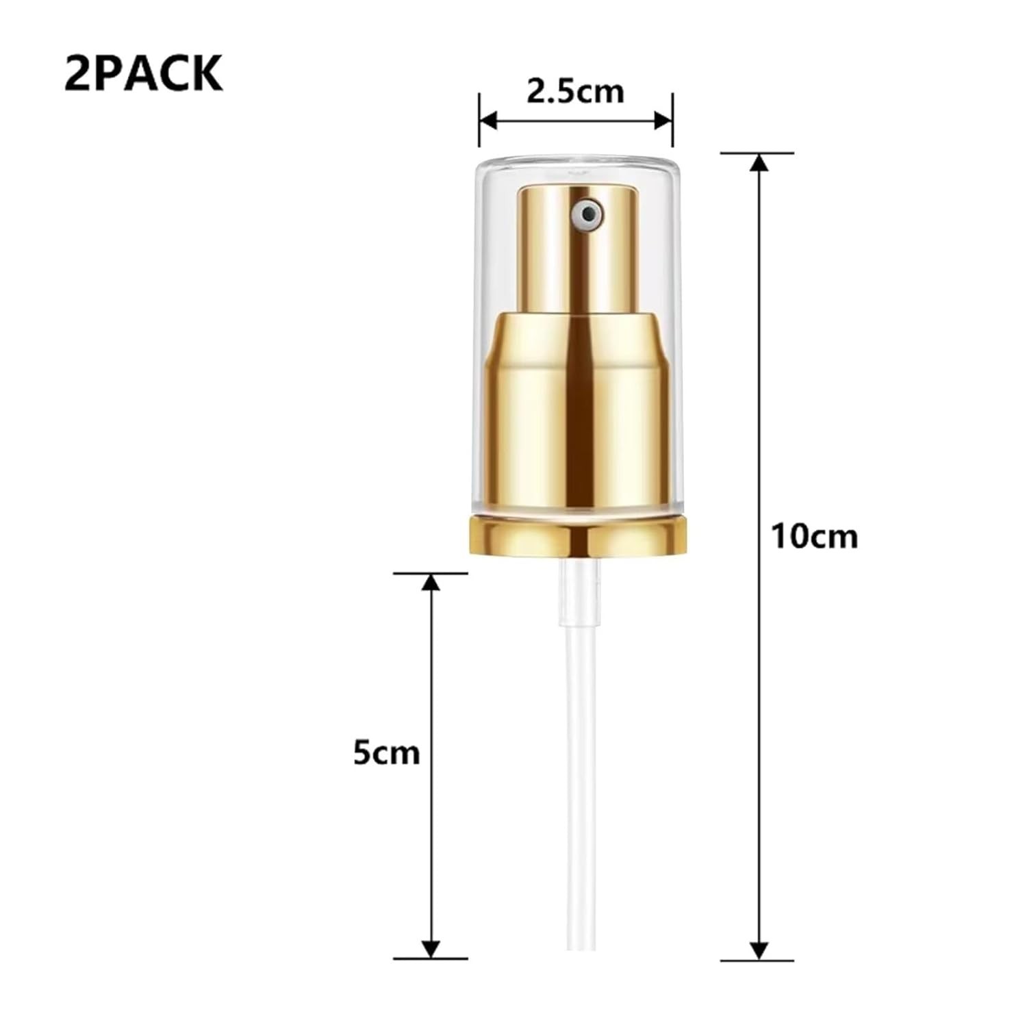 Time-Saving 2-Pack Liquid Foundation Pumps – Paraben Free & Easy to Use