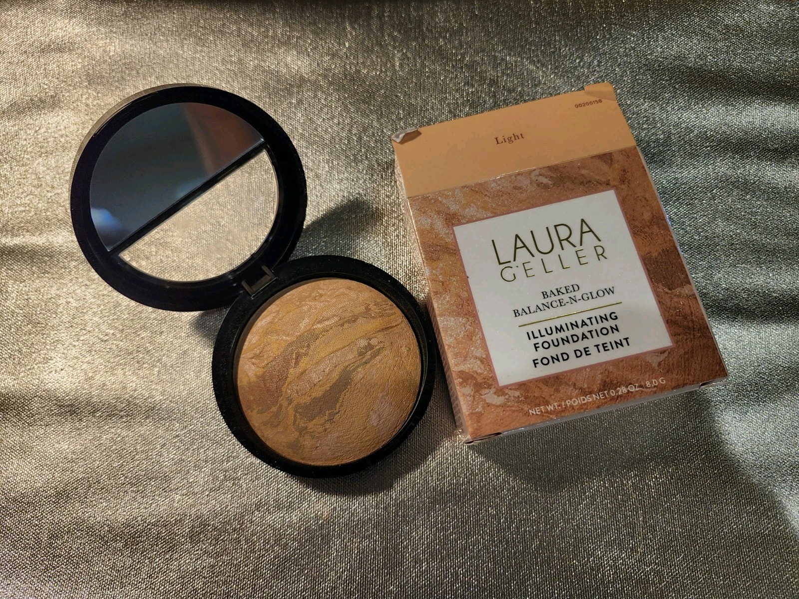 LAURA GELLER Baked Balance-n-Brighten LIGHT Color Correcting Foundation 0.32oz