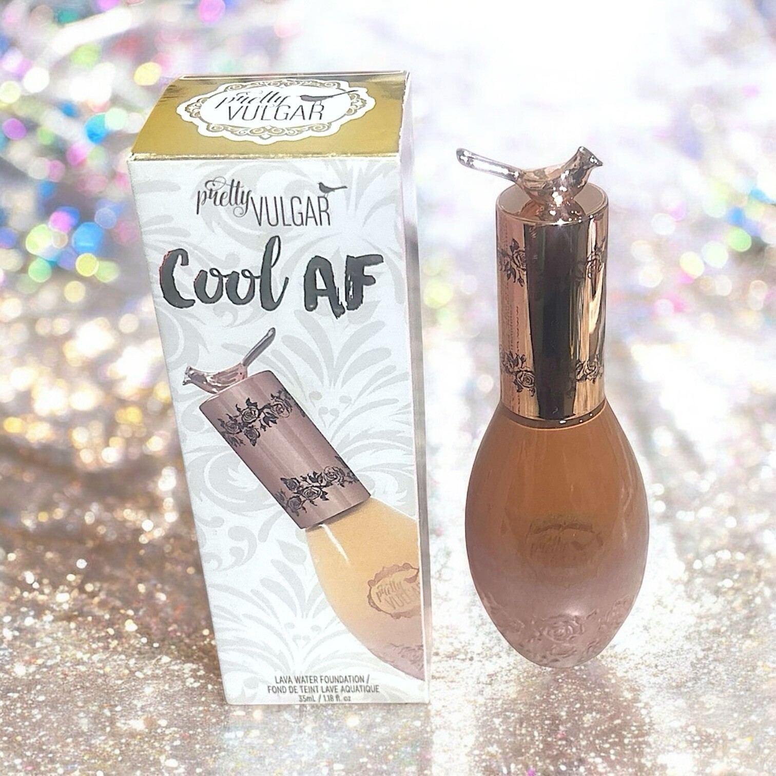 PRETTY VULGAR Cool AF Lava Water Foundation 35 ml in 76 Bare Bae 1.18 fl oz NIB