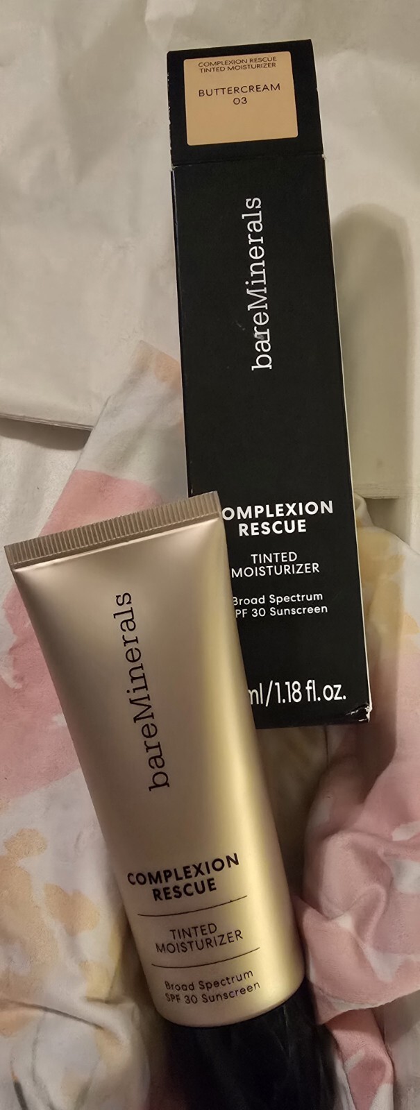 bareMinerals COMPLEXION RESCUE Tinted Moisturizer BUTTERCREAM 03 SPF30 1.18oz