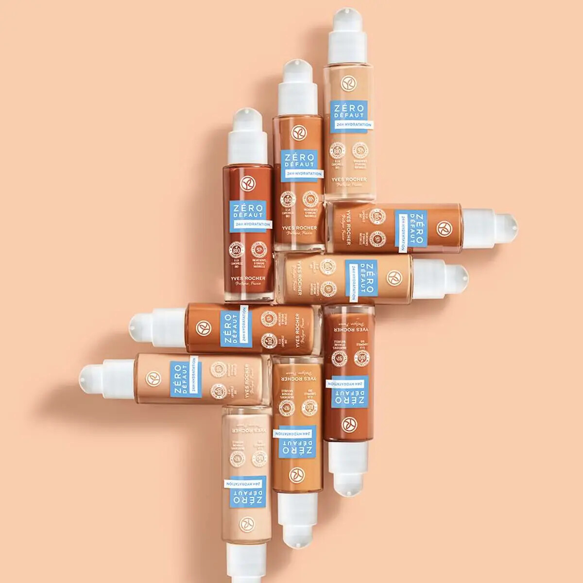 Yves Rocher Moisturising Tonal Foundation Zero flaws 24 hours 30 ml. / 1 fl.oz.