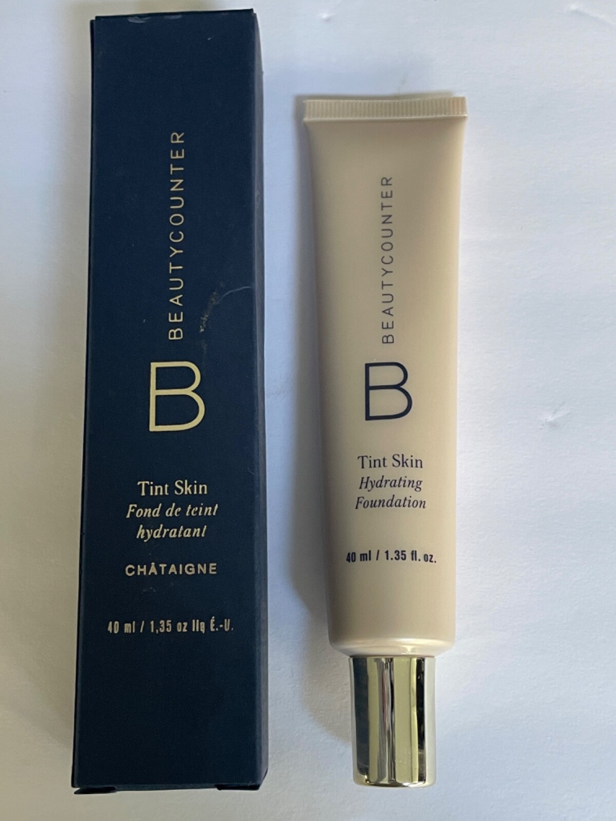 BEAUTY COUNTER Tint Skin Hydrating Foundation CHESTNUT 1.35oz 40mL