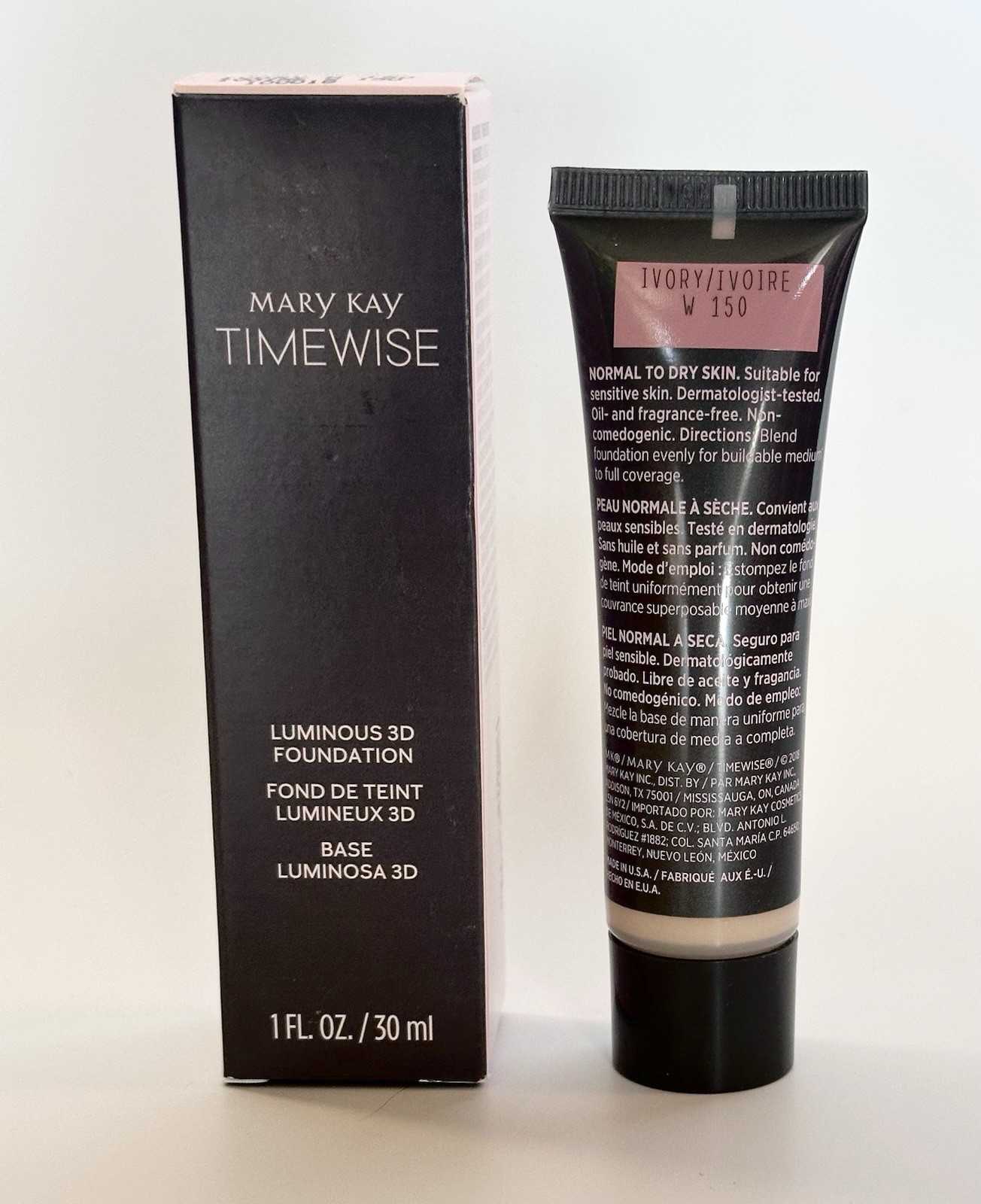 Mary Kay Timewise LUMINOUS 3D Foundation IVORY W 150 NEW IN BOX