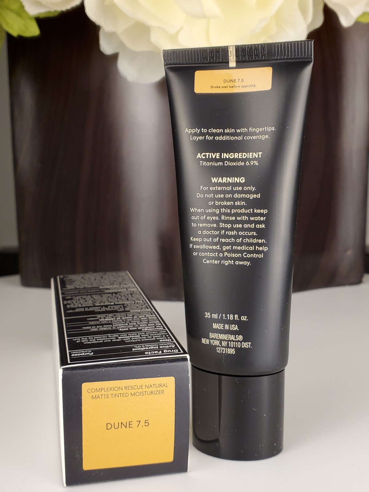 bareMinerals Complexion Rescue Natural Matte Tinted Moisturizer DUNE 7.5~ NIB
